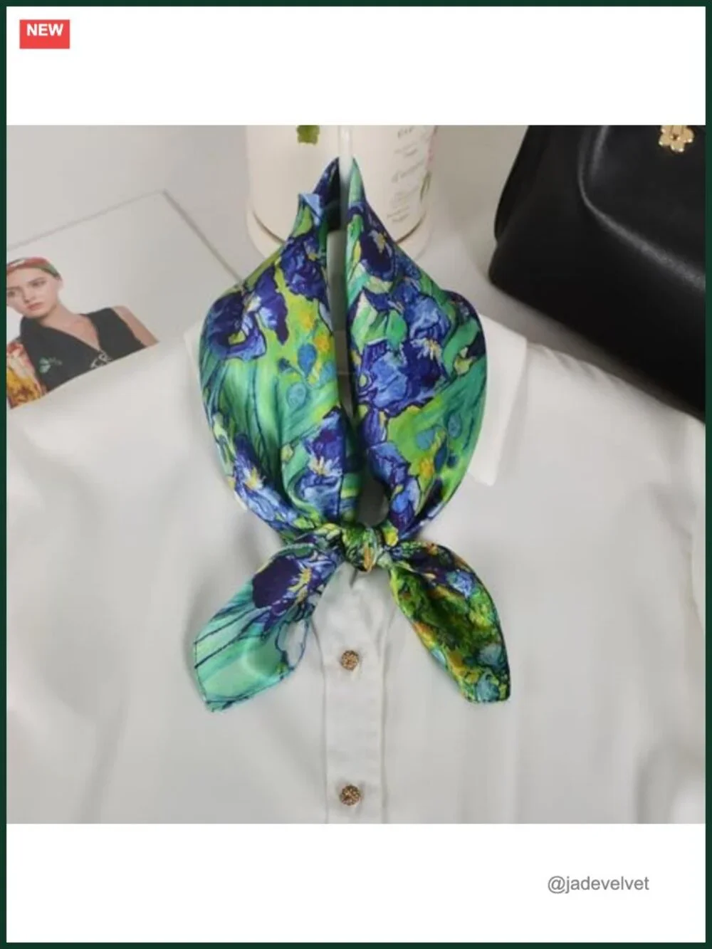 100% Mulberry Silk Neck Scarf 21